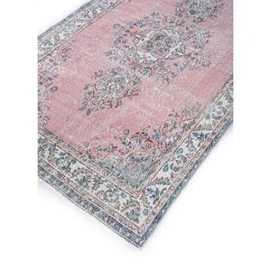 Tapis en laine noués à la main de grande taille, style vintage, motif médaillon rouge et orange, pour salon ou couloir - Pae-2596 - Product Image 2