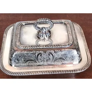 New stylish butter container custom size available cheese butter and curd serving platter with lid butter serving dish