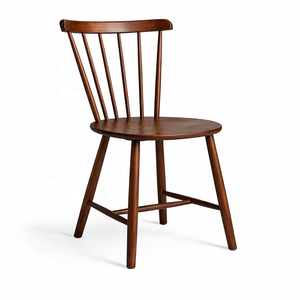 Silla de Bistró de Madera Maciza Negra |   Asientos de Estilo Windsor Antiguo para Cafetería o Restaurante |   Silla de Comedor, Muebles de Contrato, Estilo Clásico - Product Image 3