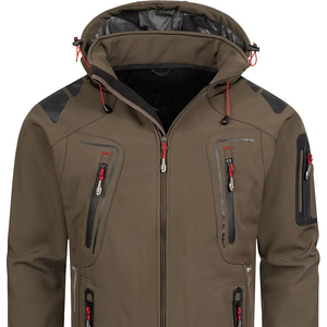 New Musthave Zipper Outwear Softshell Jacket For Men Wholesale Windproof Trending Relaxed Fit Comfort Quick Dry <b>Fabric</b> Jacket - Product Image 1