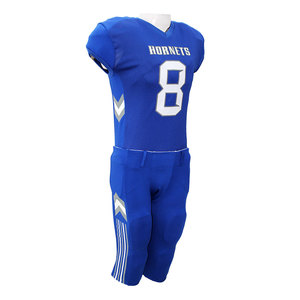 Vente en gros Imprimez votre propre conception Ensemble d'uniformes de football américain en deux pièces pour le jeu et l'entraînement - Product Image 6