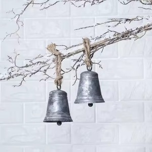 Campana de Navidad con acabado antiguo más vendida, accesorios festivos, campanas de Metal colgantes - Product Image 4