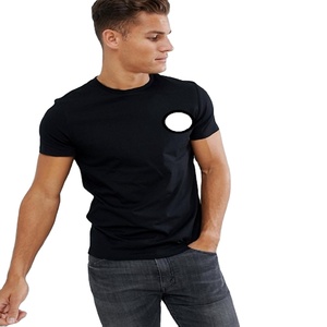 OEM Vente à chaud de haute qualité T-shirt personnalisé à épaules tombantes T-shirt uni à col rond Durable en coton polyester Muscle fit Gym Lover T-shirt - Product Image 1