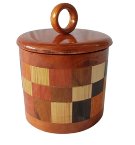 Juego de Dos Recipientes de Madera de Acacia Hechos a Mano, Contenedor de Almacenamiento de Madera, Caja para Especias y Té, Frascos de Cocina a Precio Económico - Product Image 6