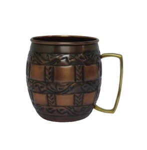 Tazas de cobre reales Taza de cobre al por mayor Taza de cerveza de café Vodka martillado Mula Taza de cobre Fabricante caliente en Inda - Product Image 4