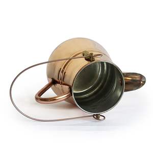 Florero de cobre irlandés hecho a mano, objeto decorativo, jarra con asa, aspecto vintage, regalo elegante - Product Image 6