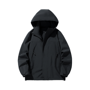 Personalizar colores chaqueta para hombres a prueba de viento impermeable Casual abrigo cremallera para amantes del aire libre guardias de seguridad - Product Image 4