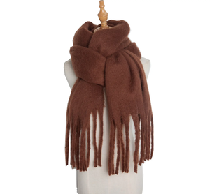Long Tassels Solid <b>Scarf</b> Comfortable Warm Ladies Shawls <b>for</b> <b>Women</b> - Product Image 6