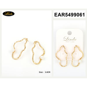 Orecchini di blocco lampadario di moda - Product Image 2