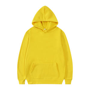 Sweat-shirt à capuche unisexe uni en molleton couleur unie, style streetwear décontracté, mode d'hiver - Product Image 5