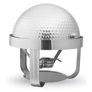 Hotel Restaurante Catering Lujo Redondo Acero inoxidable Chafing Dish Buffet Set con Fency Cubierta hecha a mano - Product Image 1
