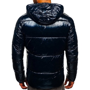Customizable <b>Men's</b> Winter Puffer <b>Jacket</b> Loose Bubble Padding Filled Corduroy Canvas Fabric 220g <b>Pullover</b> OEM Processed Solid - Product Image 2