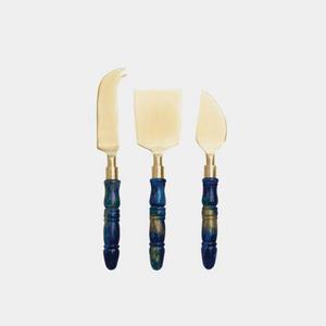 Hot <b>Sale</b> on Top Quality Stainless Steel Handmade Torrozo Handle Cheese Cutting <b>Set</b> Rose Gold Plated at Reasonable Price - Product Image 6