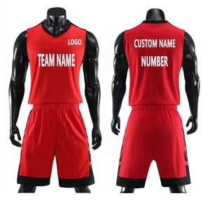 Ensemble de maillot de basket-ball pour hommes, respirant, à séchage rapide, léger, maillot et short, vêtements de sport pour l'entraînement en équipe, utilisation en match - Product Image 2
