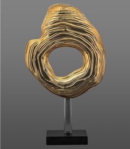Sculpture debout décorative en aluminium avec la forme unique pour l'affichage de table ou le cadeau pour des enthousiastes d'art - Product Image 1