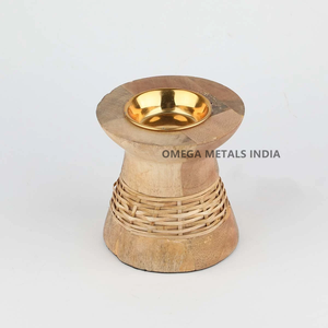 Quemador de Incienso de Madera y Metal de Primera Calidad, Pequeño, para Bakhoor, Oud Árabe, Decoración de Fragancia para el Hogar, Suministro al por Mayor - Product Image 3