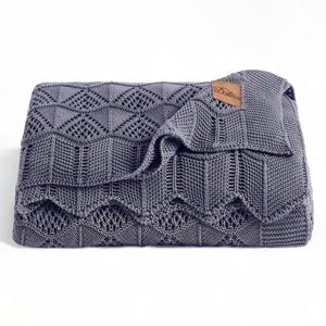 Manta de punto Dalisa Emily, suave para todas las estaciones, ligera y transpirable para cama, sofá, sofá, viaje y uso decorativo - Product Image 1