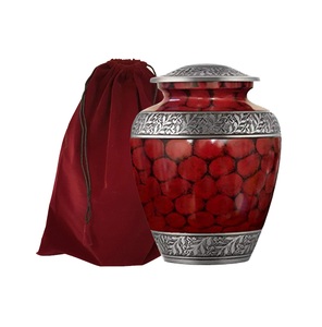 Nouvel arrivage Urne funéraire gravée florale pour les cendres sacrées Fournitures funéraires modernes Urnes souvenir - Product Image 6