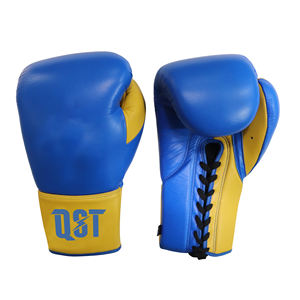 Guantes de Boxeo Profesionales de Entrenamiento Unisex Transpirables de Alta Calidad de 10 oz, de Cuero, para Artes Marciales, con Cierre de Velcro - Product Image 1