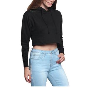 2024 jerséis recortados personalizados de alta calidad para mujer, Top corto con capucha de invierno a la moda para mujer con logotipo frontal, proveedor BD - Product Image 6