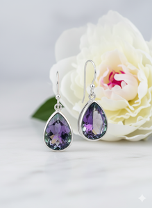Mystic Topaz Gemstone Jewelry For Women Silver Boho Style <b>Earrings</b> Jewelry 925 Sterling Silver Trending Handmade <b>Earrings</b> Gift - Product Image 4
