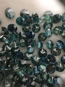 Diamante Natural Redondo Brillante de Color Azul, Amarillo y Marrón de 1.25MM-1.00 Quilates VS Si1 de la India - Product Image 5