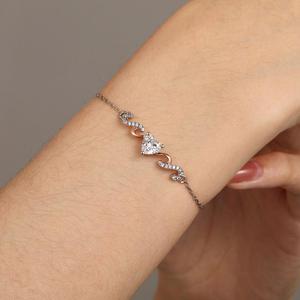 Jeulia Amore Custom <b>Infinity</b> Heart <b>Bracelet</b> with Birthstone-Trendy Wedding Jewelry - Product Image 5