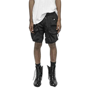 Pantalones cortos de golf de poliéster 100% de alta calidad, pantalones cortos de entrenamiento de secado rápido para hombres, cómodos bolsillos estampados elásticos para la playa - Product Image 4