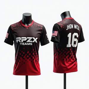 Maillots de sport Sublimation Personnalisés pour Hommes Softball Respirant Basketball Football Maillots à Col Rond Maillots Imprimés Grande Taille - Product Image 1