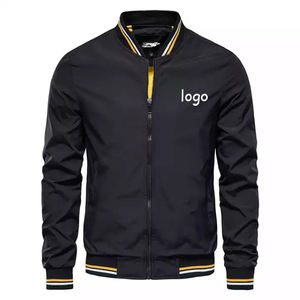 Chaqueta Bomber de Satén Personalizada para Hombre, Invierno, Estilo Urbano, Logotipo Frontal, Venta al Por Mayor - Product Image 1