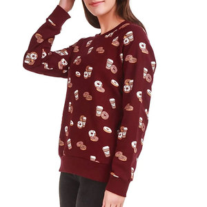 Sudadera para Mujer, Cálida y Ligera, de Doble Tejido, con Cuello Redondo, para la Temporada de Invierno, Informal, con Logotipo Frontal - Product Image 3