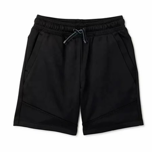 Coupe régulière avec cordon de serrage sur la taille élastique Short baggy de sport violet clair en molleton de coton pour l'entraînement - Product Image 5