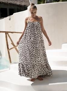 2023 New Arrivals <b>Summer</b> Fashion Clothing Women Casual Bohemian Floral Long Maxi <b>Dress</b> Tie Dye <b>Boho</b> Gypsy Chic Satin Silk Fabric - Product Image 3