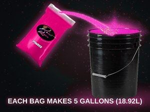 Peinture Rave UV Rose Lavable Fluorescente Mate, Revêtement en Poudre d'Émulsion Exclusive pour la Construction, Produit 5 Gallons (18,92 Litres) 3 lb - Product Image 2