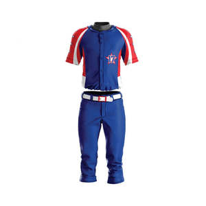 Vente en gros d'uniformes de softball pour enfants et adultes, uniforme de baseball respirant de haute qualité, maillot Hip Hop sans manches à boutons complets - Product Image 2