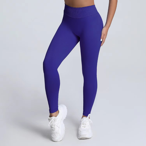 Leggings deportivos de mujer con logotipo personalizado, pantalones de entrenamiento de compresión, ropa de gimnasio de secado rápido - Product Image 1