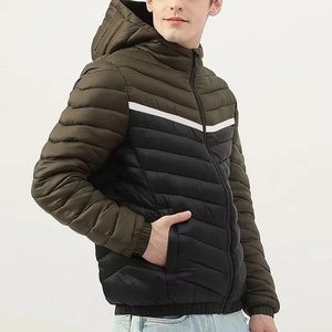Factory Manufacturing <b>Men's</b> Customizable Casual Winter Canvas Puffer Jacket For <b>Men</b> - Product Image 3