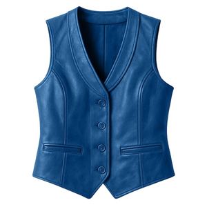 Gilet en cuir élégant pour femmes, conçu pour les tenues de tous les jours, ajoutant une touche raffinée et sophistiquée avec des matériaux de haute qualité - Product Image 3