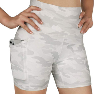 Pantalones cortos de Yoga de cintura alta sin costuras, pantalones de fitness de secado rápido, prendas de vestir exteriores versátiles, cintura ajustada, levantamiento de cadera, pantalones cortos sólidos para correr - Product Image 5