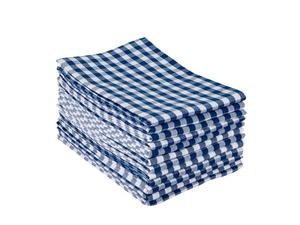 Serviette de cuisine à motif de rayures de golf 100% coton à séchage rapide et durable pour un usage domestique Techniques tissées à carreaux bleus - Product Image 2