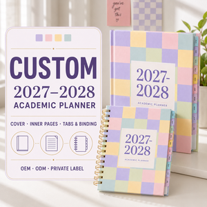Agenda Accademica LABON Personalizzata 2027 2028, Organizer per Studenti con Copertina Rigida <span class=keywords><strong>a</strong></span> Spirale, Schede Settimanali e Mensili, OEM ODM - Product Image 1