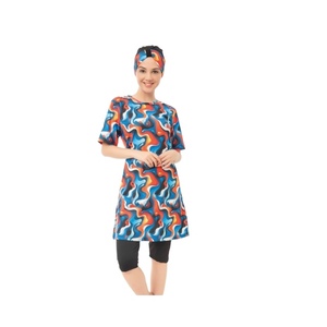 Comfortable Long Sleeve Modest Swimwear for Muslim Women <b>Full</b> Coverage Sporty Islamic Style <b>Hijab</b> Burka Quick Dry Eco-Friendly - Product Image 3