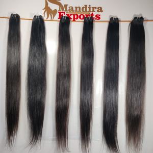 Venta al por mayor de vendedores de cutícula alineada, extensiones de cabello humano indio de 30 pulgadas color negro recto - Product Image 5