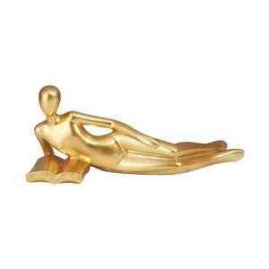 Best Handmade Home Decorative <b>Sculpture</b> Statue Tabletop <b>Gold</b> Finish <b>Sculpture</b> Statue Home Living Room - Product Image 2