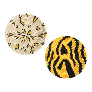 Design moderne de luxe fait à la main Sabai herbe mur Arts plaques murales décoratives fonction suspendue corde disponible prix de gros - Product Image 5