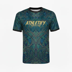 Maillot de football avec logo personnalisé et chiffres confortable et adapté aux entraînements et aux vêtements de sport des jours de match - Product Image 1