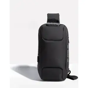 Bolso cruzado antirrobo con carga inalámbrica y forro de poliéster - Product Image 1