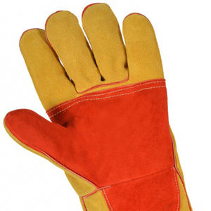 Nouveau 2025 Meilleure qualité Personnalisé pas cher prix haute qualité Hommes Meilleurs gants de soudage Gants de travail d'hiver avec cuir de vache fendu - Product Image 4