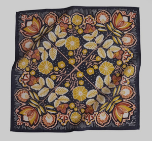 100% coton bio carré Bandana écharpe femmes à la main Style ethnique Floral multi-couleurs personnalisable taille été en gros - Product Image 5