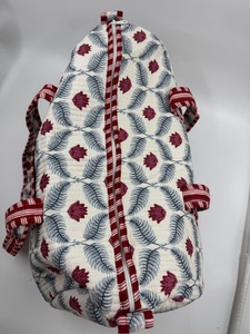 Whit avec coton rouge Kantha grande capacité Durable de haute qualité luxe Weekender Sport sac de voyage fermeture à glissière - Product Image 4